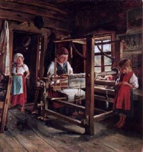Watching Grandma by Vladimir Egorovic Makovsky