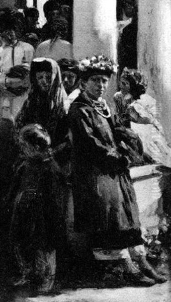 Peasants Resting At Market - view 1