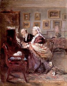 The Duet by Vladimir Egorovic Makovsky