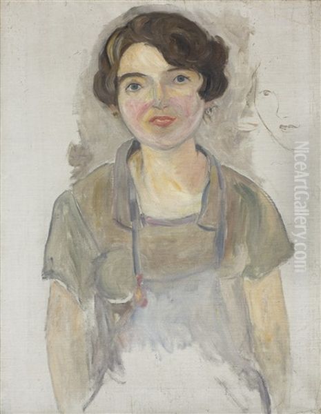 Woman Portrait In Apron - view 1