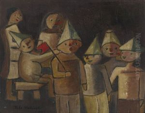 Children Playing by Tadeusz (Tade) Makowski