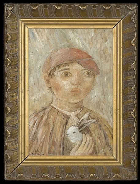 Boy With Bunny - view 1