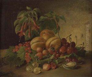 Stillleben Mit Blumen Und Fruchten Stillleben Mit Blumen Und Fruchten