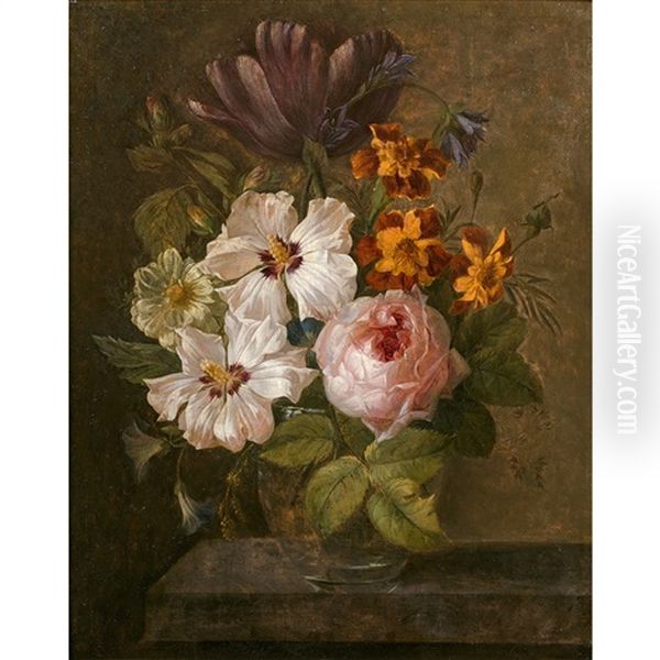 Bouquet De Fleurs Sur Un Entablement - view 1