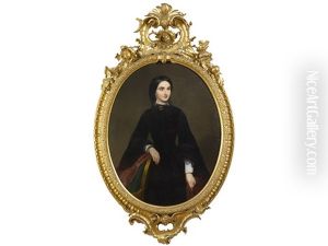 Ritratto Di Maria Teresa Beatrice Gaetana D Asburgo-este by Adeodato Malatesta or Malatesti