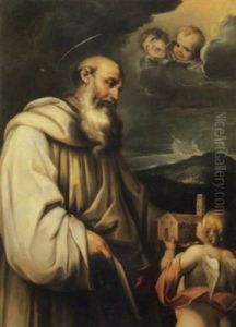 San Romualdo Con Un Angelo