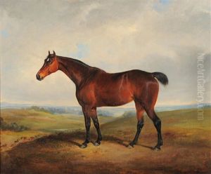 Hunter Standing In A Sunlit Landscape by William Malbon