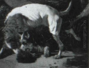 Two Dogs And A Hedgehog