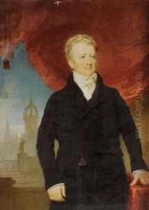 Portrait D'homme En Habit Noir A Cravate Blanche by Edward Greene Malbone