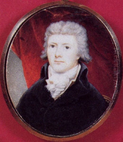 Portrait Of A Gentleman In Black Coat - view 1