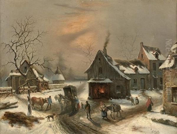 Village Sous La Neige - view 1