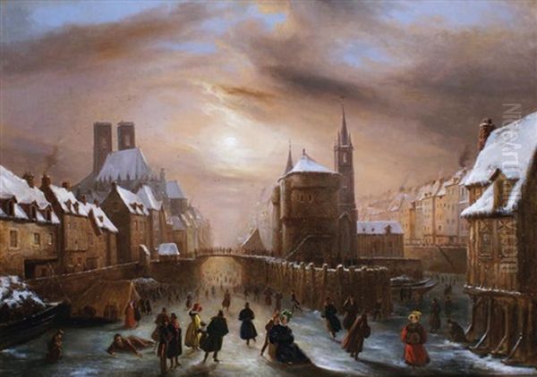 Scene De Patinage A Paris - view 1