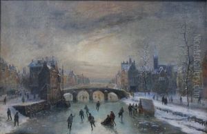 Villageois Patinant