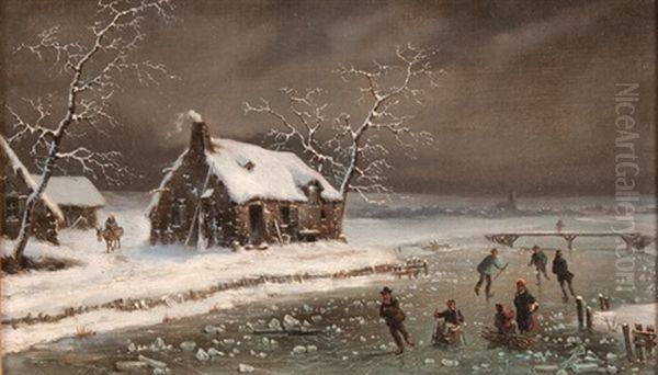 Ice Skating Scene - view 1
