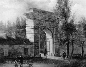 La Porte Saint-antoine A Versailles by Louis-Claude Malbranche