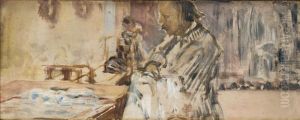 My Life. Sketch For Central Panel Of Triptych by Jacek Malczewski