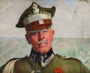 Portrait Of General Aleksander Truszkowski by Jacek Malczewski