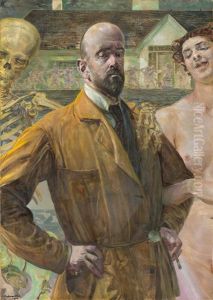 Autoportret - Zycie I Smierc by Jacek Malczewski