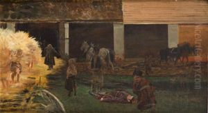 Scene From The January Uprising Of 1863 by Jacek Malczewski