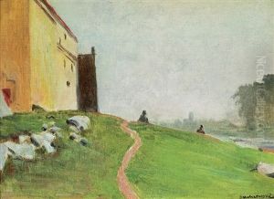 Vistula Landscape With A Monastery In Cracow