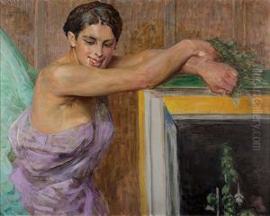 Portret Kobiety Z Cyklu Salome by Jacek Malczewski