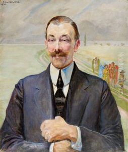 Portret Wladyslawa Kurzawy by Jacek Malczewski