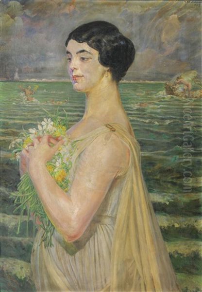 Woman By The Sea - view 1