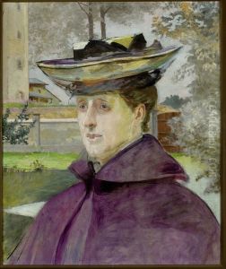 Portrait Of Artist's Wife by Jacek Malczewski