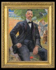 Portrait Of A Man With Flower