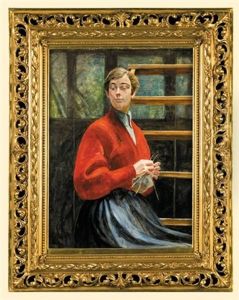In The Atelier. Portrait Of A Girl
