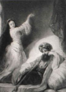 In The Harem by Romain Eugene van Maldeghem