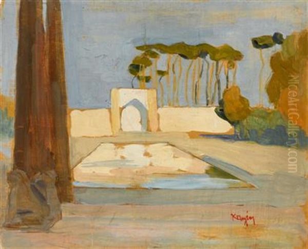 Landscape With Reflecting Pool - view 1