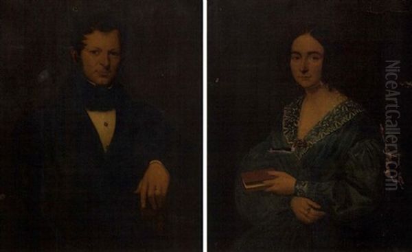 Portrait D'homme (+ Portrait De Femme; Pair) - view 1