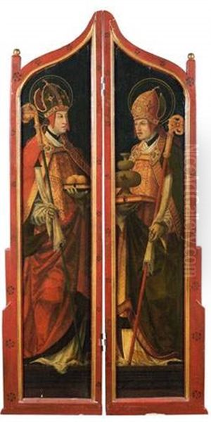 Saint Nicolas De Bari Et Saint Rupert (triptych) - view 1