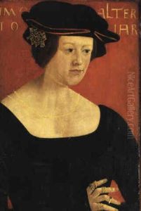 Portrait Of A Young Woman, Aged 19 by Hans Maler