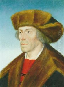 Portrait Of A Gentleman Wearing A Fur Trimmed Hat And Coat by Hans Maler