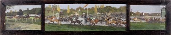 Longchamp, Prix De L'arc De Triomphe (triptych) - view 1