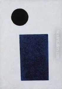 Suprematist Painting, Rectangle And Circle