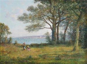 Figures In Landscape by Charles Malfroy