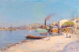 The Harbour Of Martinique by Charles Malfroy