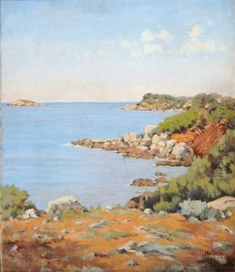 Kustenansicht Am Mittelmeer by Charles Malfroy
