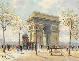 Figures At The Arc De Triomphe, Paris