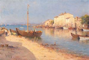 Etang De Berre, Meeresbucht In Der Provence (aix En Provence) by Charles Malfroy