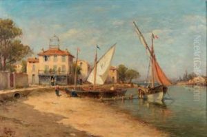 Les Sablettes Pres Toulon (var) by Henri Malfroy-Savigny