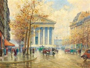 Place De La Madeleine by Henri Malfroy-Savigny