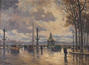 La Place De La Concorde by Henri Malfroy-Savigny