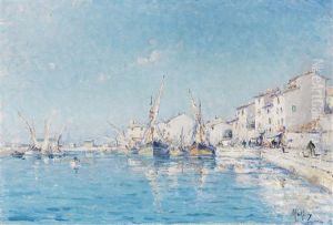 Der Sudfranzosische Fischerhafen Von Martigues by Henri Malfroy-Savigny