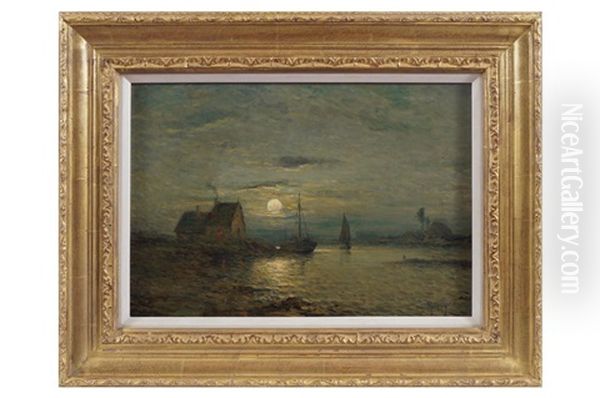 Lever De Lune Sur La Seudre - view 1