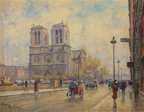 Paris, Blick Auf Notre Dame Und Die Seineinsel Ile De La Cite - view 1