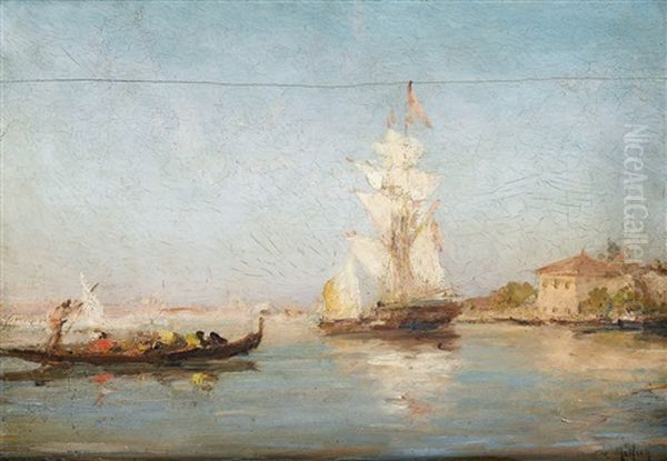 Sudliche Kustenpartie Mit Segelschiff - view 1